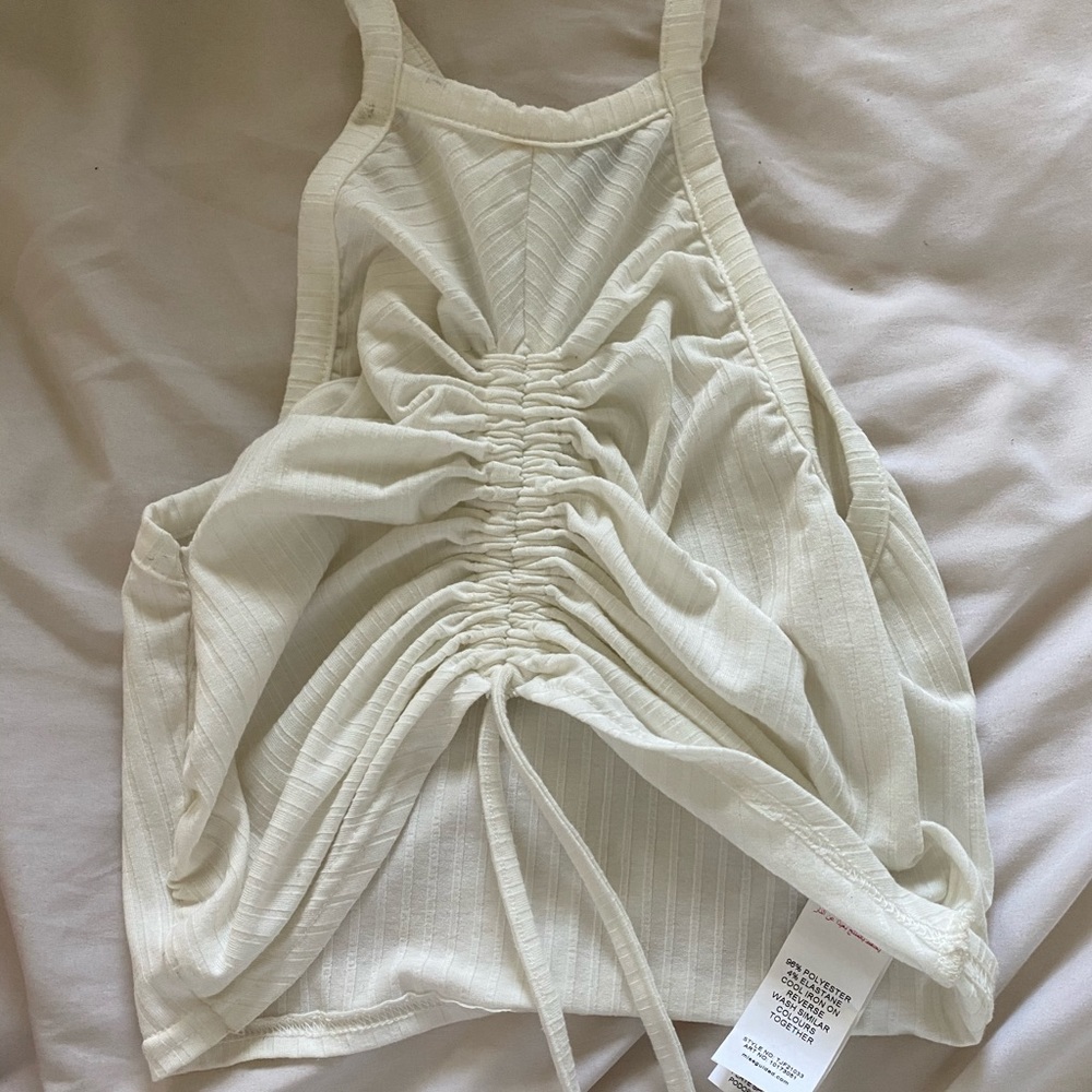 ruched tank top